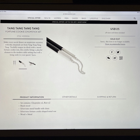 Fortune cookie chopstick set. - Picture 4 of 13